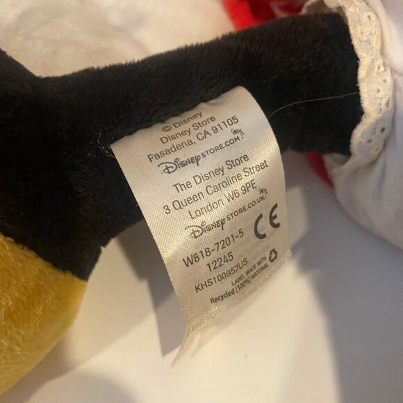 Disney Store Minnie Mouse Plush 18 Red Polka Dot Dress Soft‎ Toy - Picture 2 of 5